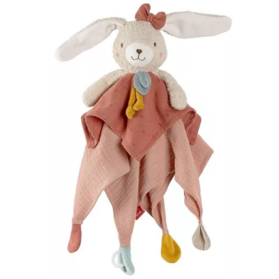  - lapin coton bio rose 35 cm 