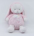 Max sax - peluche ours déguisé en lapin rose blanc nuage 25 cm 