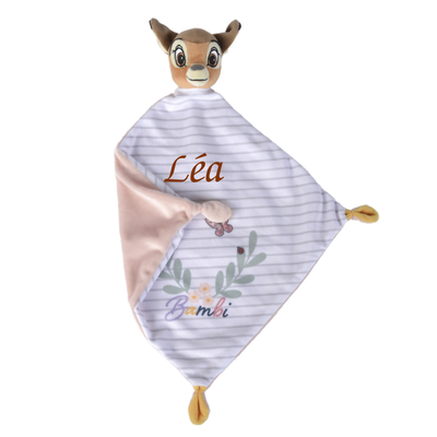  - bambi faon - plat blanc motifs 25 cm 