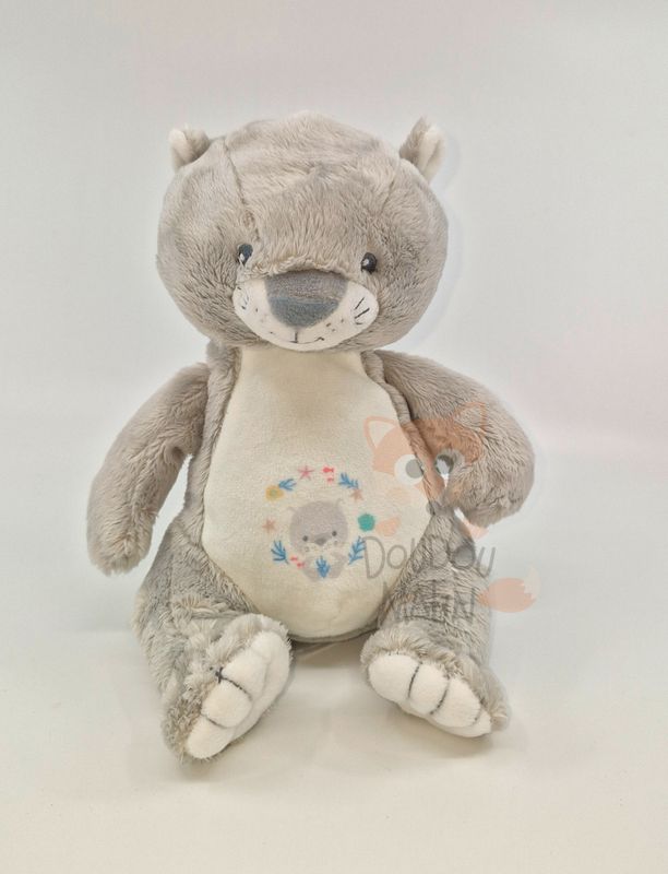  - peluche loutre gris bleu étoile mer 25 cm 
