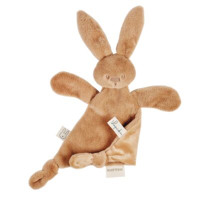  - lapidou - plat lapin triangle marron beige chaud 22 cm 