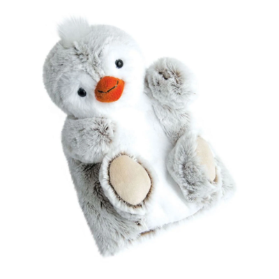  zanimoos marionnette pingouin 25 cm 