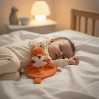  césar renard orange blanc 30 cm 