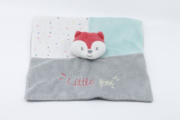  - plat renard the little fox bleu gris 25 cm 