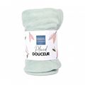  - couverture plaid polaire vert amande 70 x100 cm 