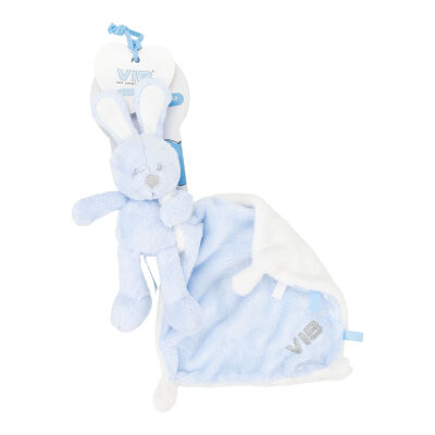 Very important baby - plush rabbit blue + comforter 30 cm 