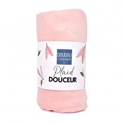  - couverture plaid polaire rose 70 x100 cm 