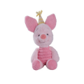  - porcinet cochon - peluche anniversaire rose 25 cm 