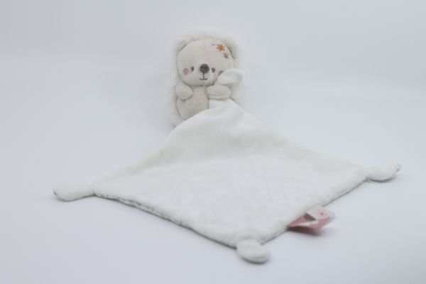  - plush + comforter hedgehogg beige flower 25 cm 