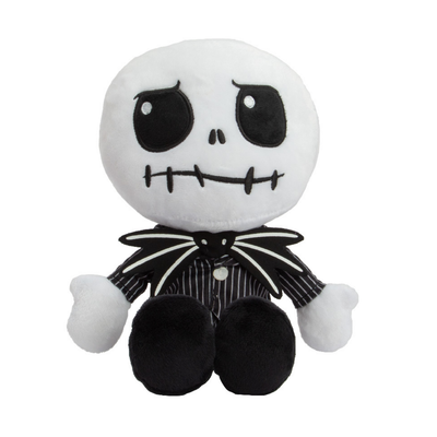  - jack skellington - peluche noir blanc 25 cm 