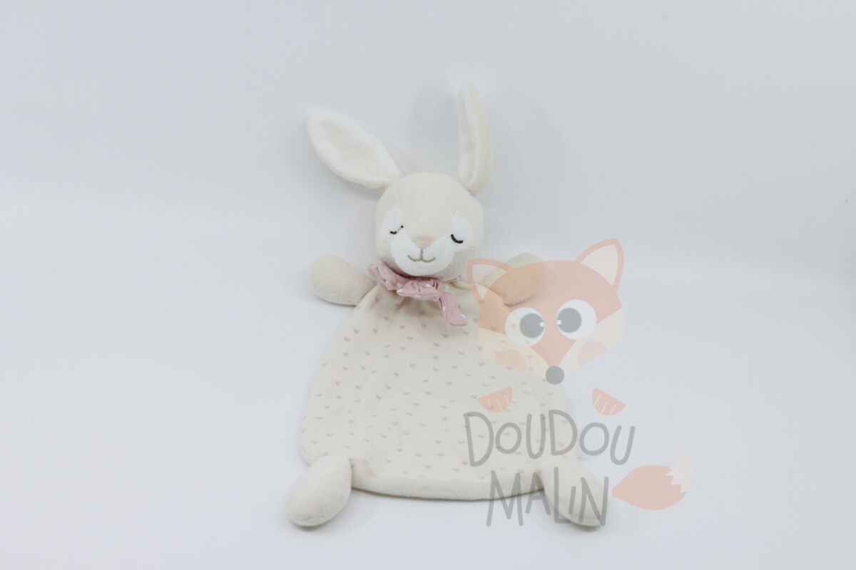 Plat lapin rose coeur 20 cm 