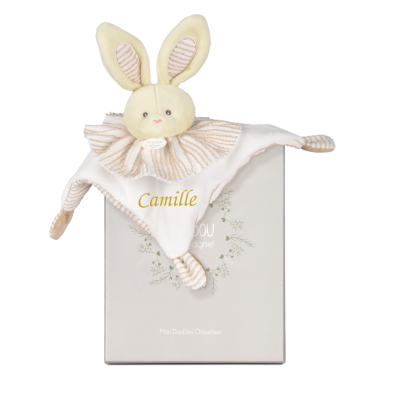  - chouchoux - comforter rabbit white beige 22 cm 