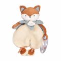  - timo the fox comforter with rattle brown beige 18 cm 