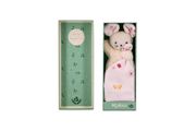  - carré douceur - souris rose jolie marguerite 17 cm 