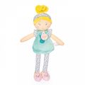  - les pipelettes - poupée lapin vert blonde 25 cm 