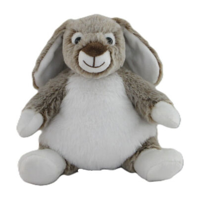  - plush rabbit natural dark brown 21 cm 