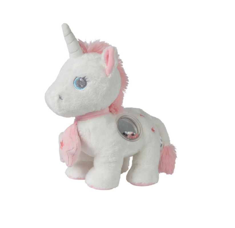  mon ami magique peluche déveil licorne blanc rose 