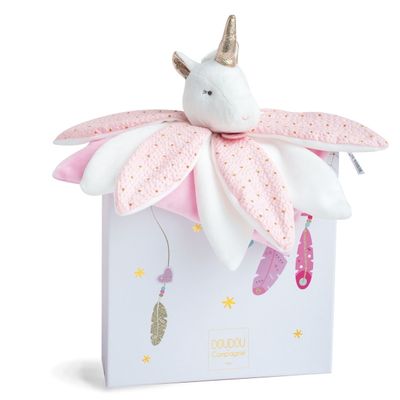  - attrape-rêve pétale licorne rose blanc étoile 