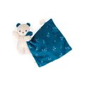  - carré douceur - ours bleu noctambule 17 cm 