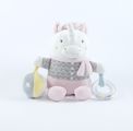  peluche déveil licorne rose gris 