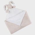  - bali et moka - couverture lapin beige blanc 50 x 50 cm 