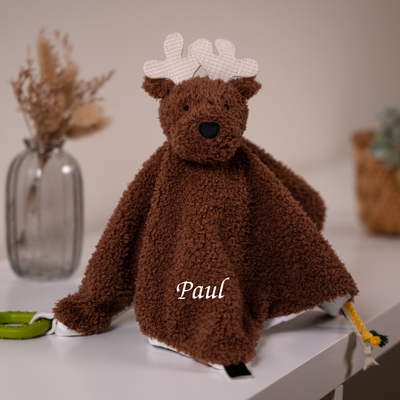 Little big friends - bruce the deer - comforter brown 25 cm 