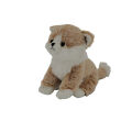  - plush cat sitting natural light brown 22 cm 