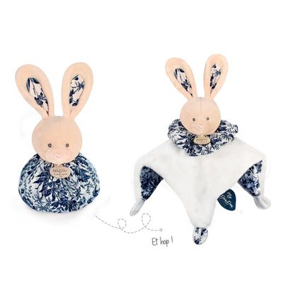  - les petits fûtés - boule lapin blanc 25 cm 