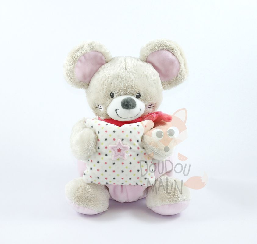  musical box mouse pink 25 cm 