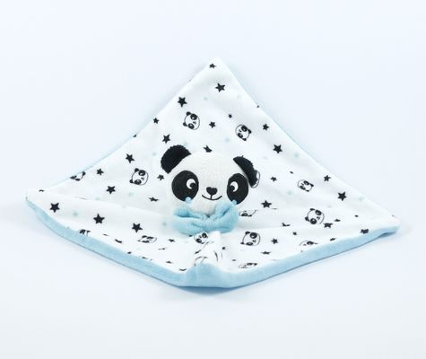 Kimado baby comforter panda blue white black 