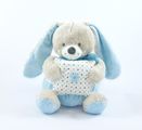  boîte à musique lapin bleu 25 cm 