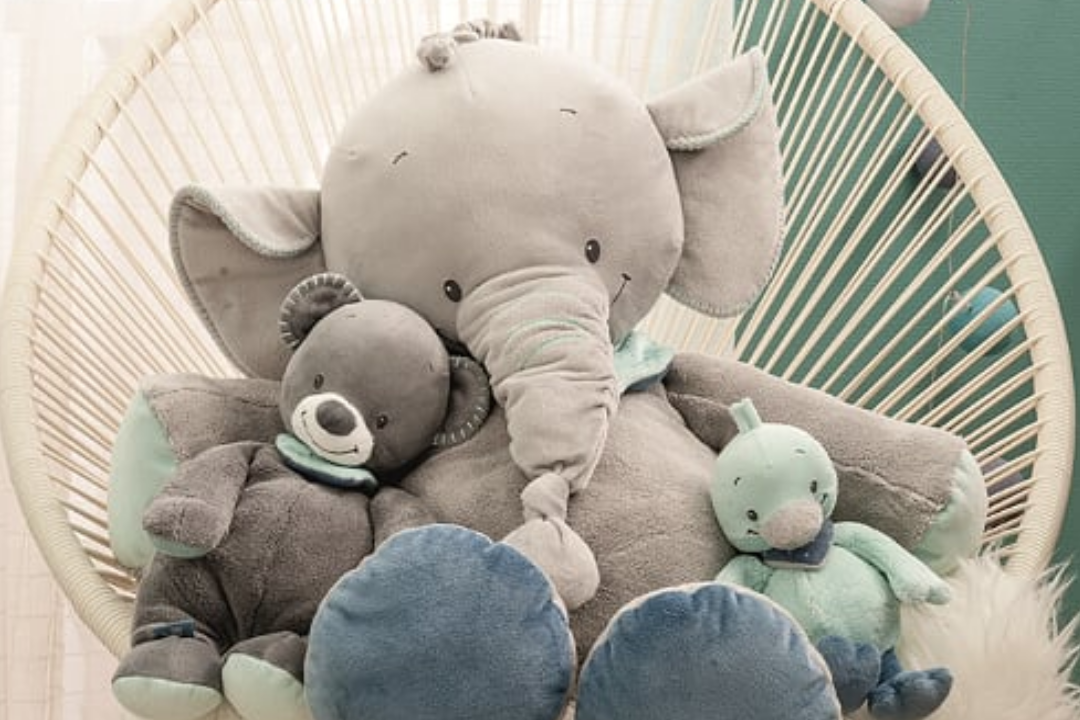 Nattou chambre bleu éléphant