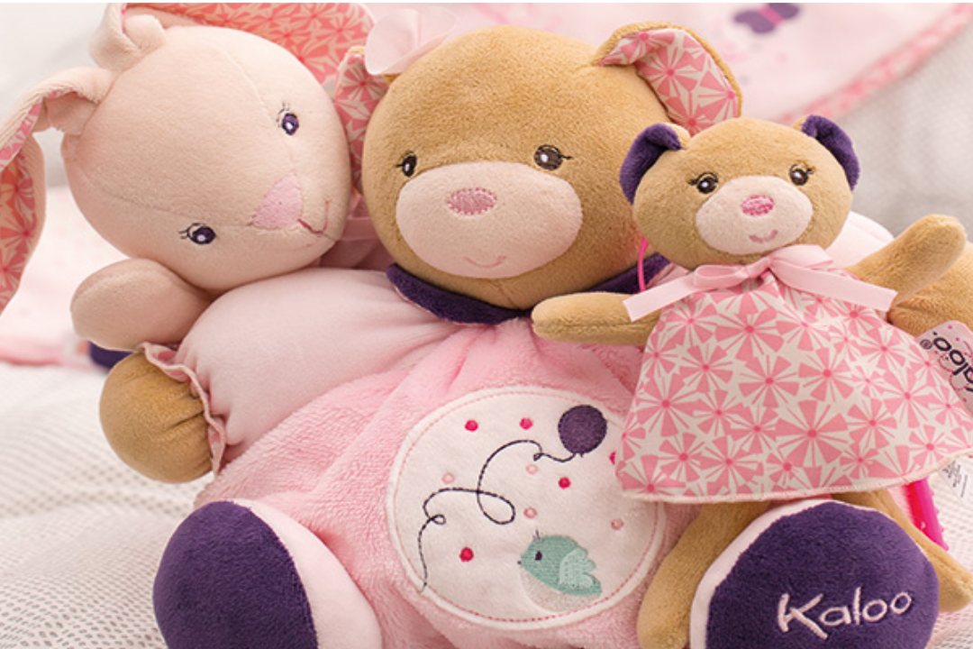 Kaloo petite rose doudou lapin