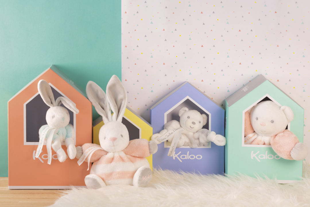 Kaloo Bébé pastel doudou