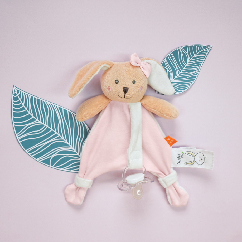 doudou lapin rose