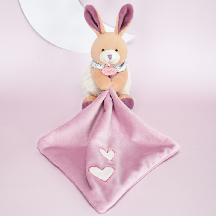 Doudou lapin rose