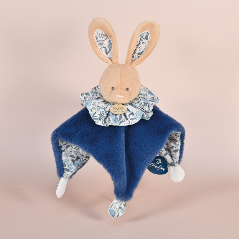 doudou et compagnie lapin bleu