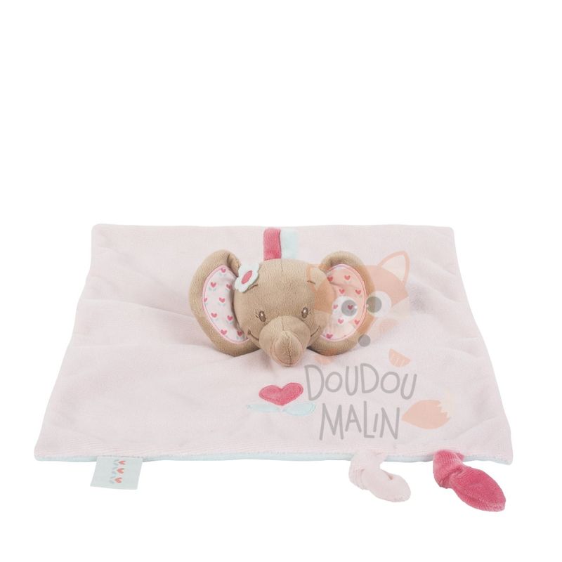  charlotte & rose cuddly elephant pink flower 