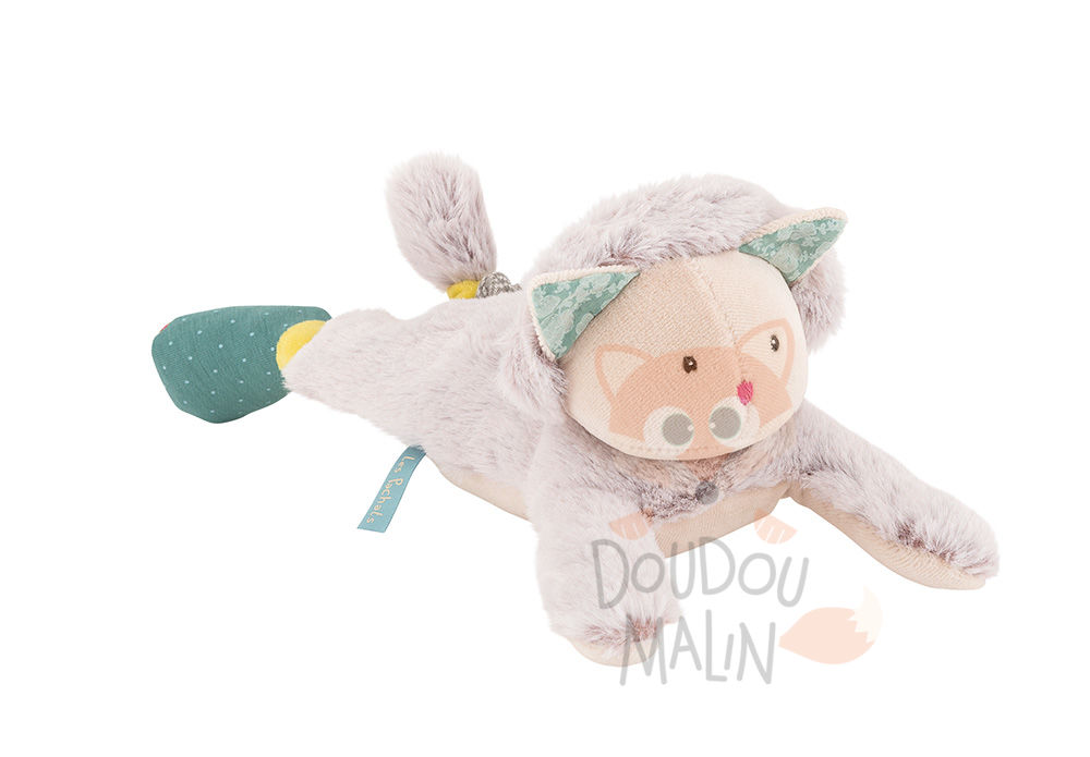 Moulin Roty Les Pachats Soft Toy Cat Blue Moulin Roty Les Pachats Soft Toy Cat Blue