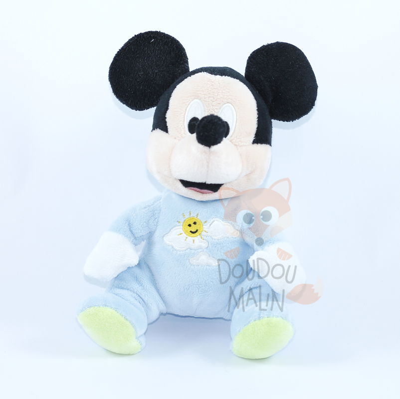 baby blue mickey mouse plush toy