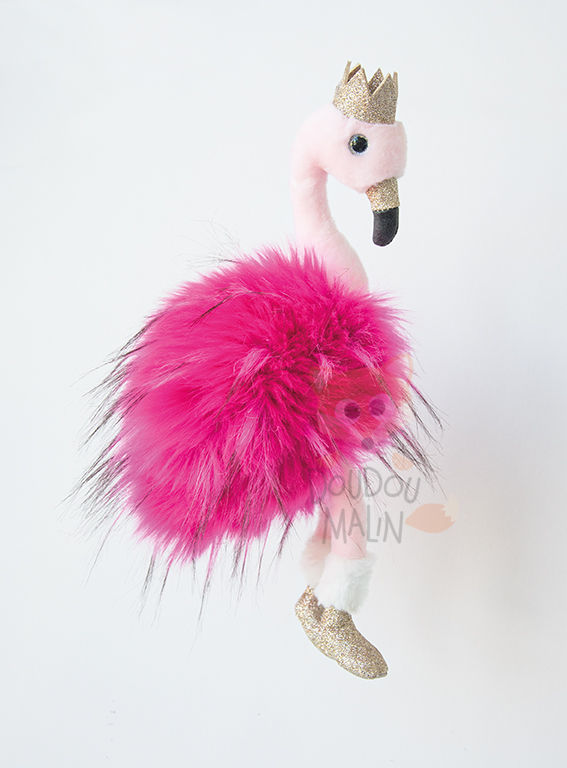  girl & glitter soft toy flamingo crown 30 cm 