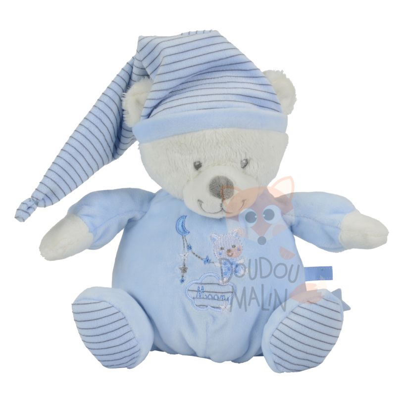 Max & sax baby comforter soft toy blue bear moon 
