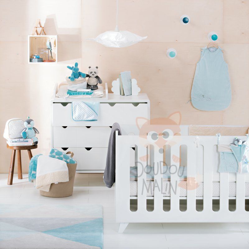 Noukie S Louis Scott Musical Soft Toy Penguin Grey