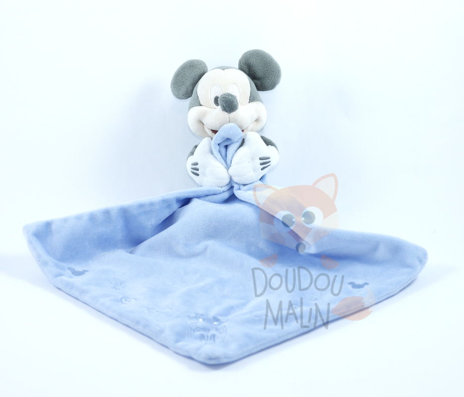 baby blue mickey mouse plush toy