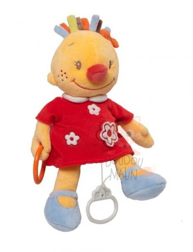 Nattou Tim Lily Musical Soft Toy Doll Red