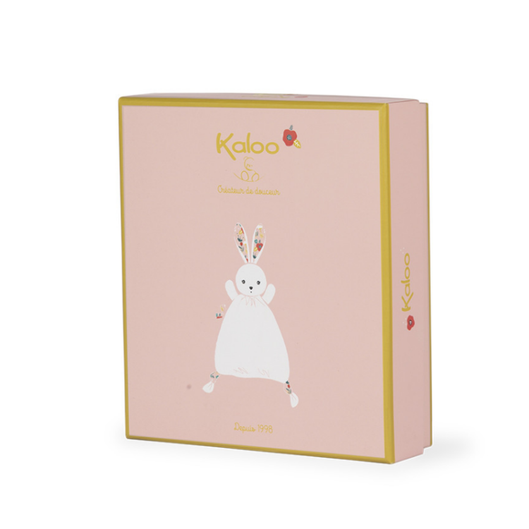 Kaloo - K'Doux - Doudou lapin rose coquelicot 20 cm