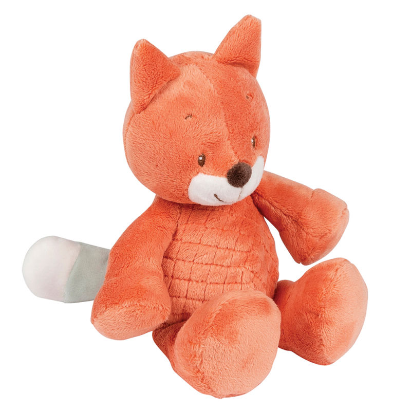  fanny & oscar soft toy with rattle fox orange 15 cm 