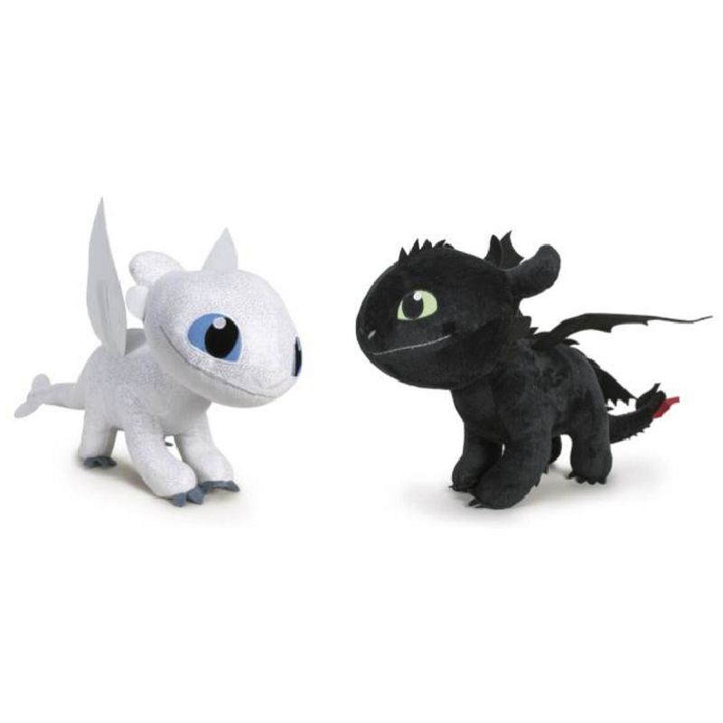 peluche dragon krokmou movie dreamworks - doudou dragon noir furie nocturne  debout 30 cm