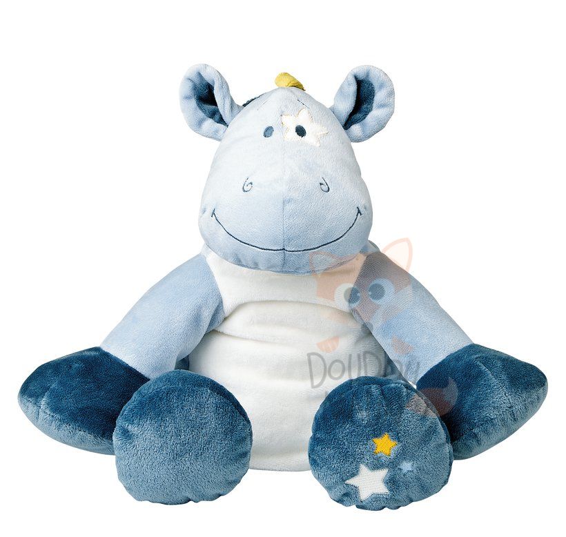  victor & lucien soft toy horse blue yellow 40 cm 