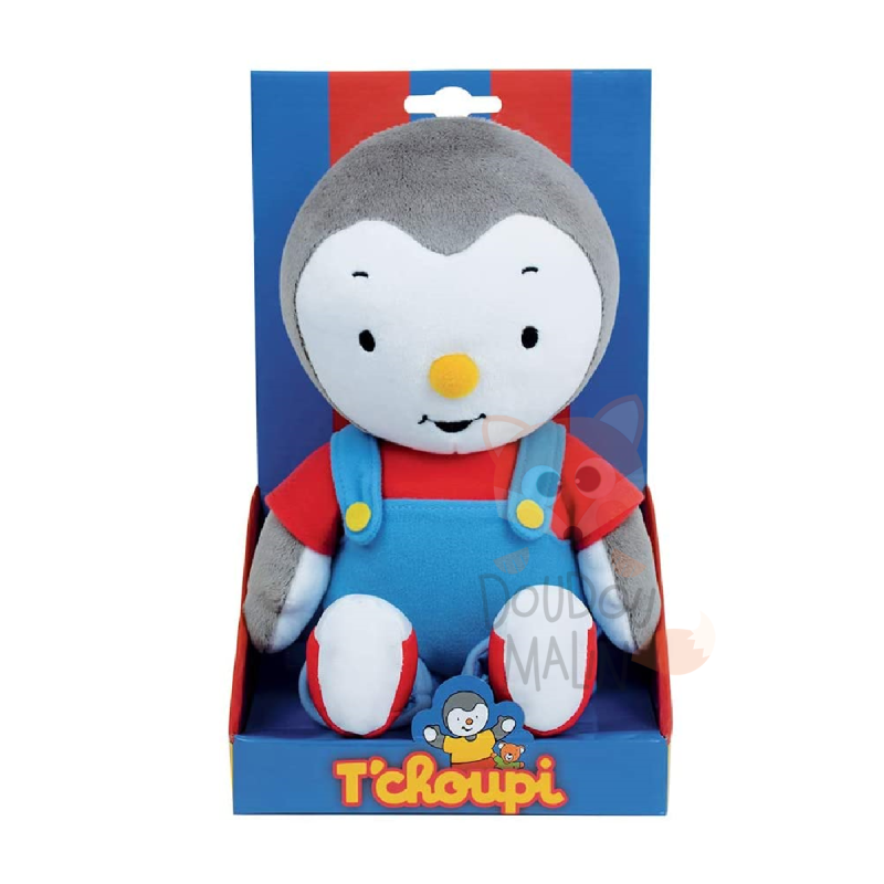 Peluche T'choupi Baby Avec Doudou - 15 Cm + 19 Cm - Bleu - Pour Bébé Dès La Naissance - Lavable Machine